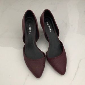 Burgundy heels
